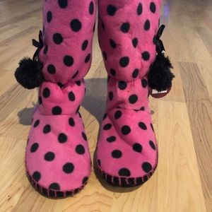 ✨Brand new with tags hot pink with black polka dots✨